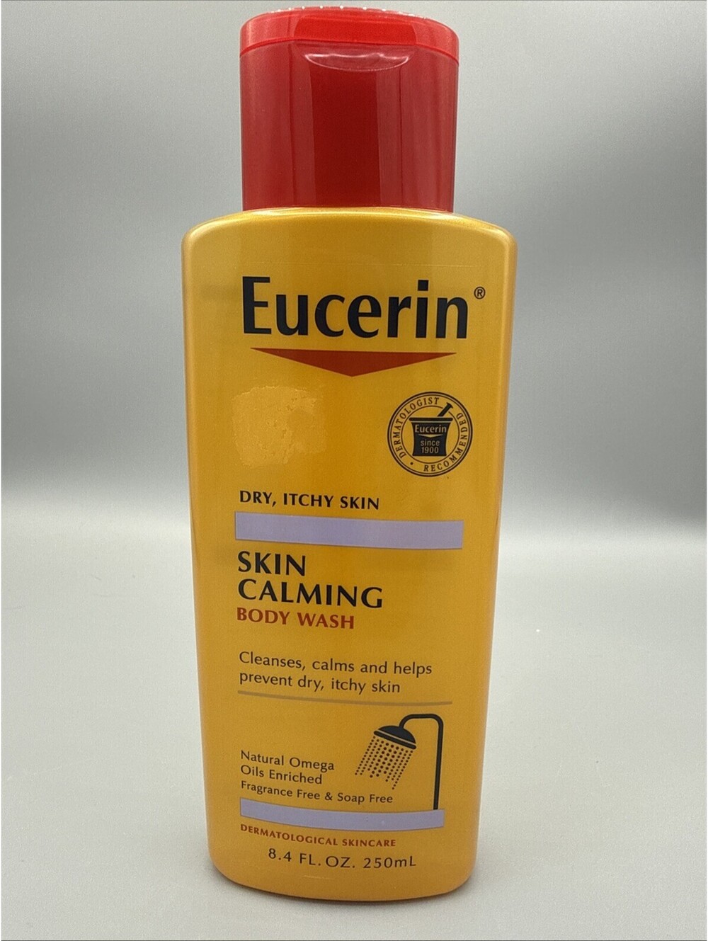 (1) Eucerin Skin Calming Body Wash for Dry & Itchy Skin Fragrance Free 8.4 fl oz